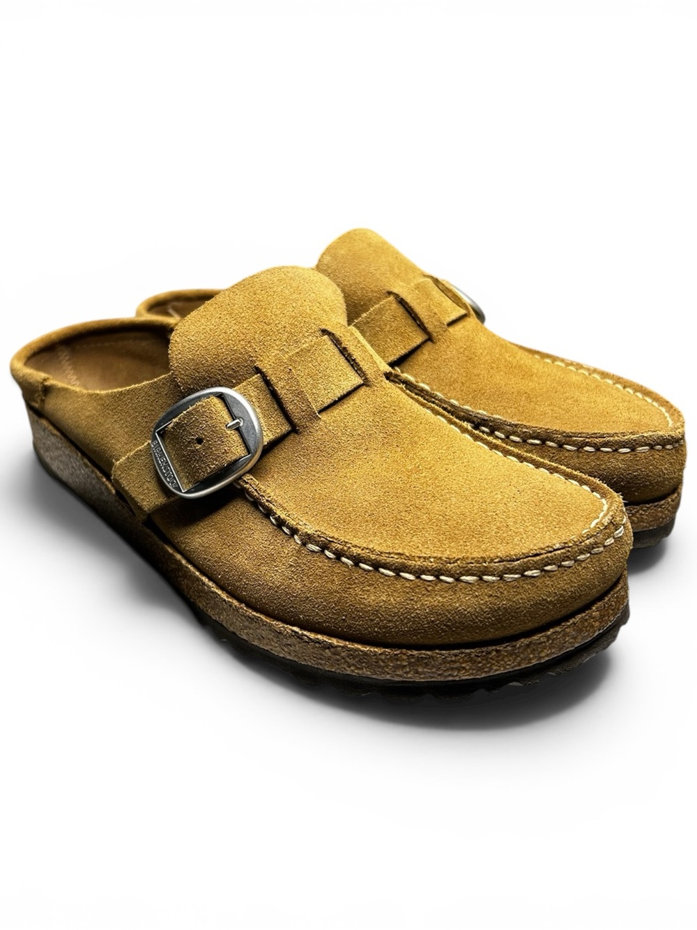 Birkenstock Buckley Tea Suede Leather Clogs EU 37 US 6-6.5 Narrow-Medium